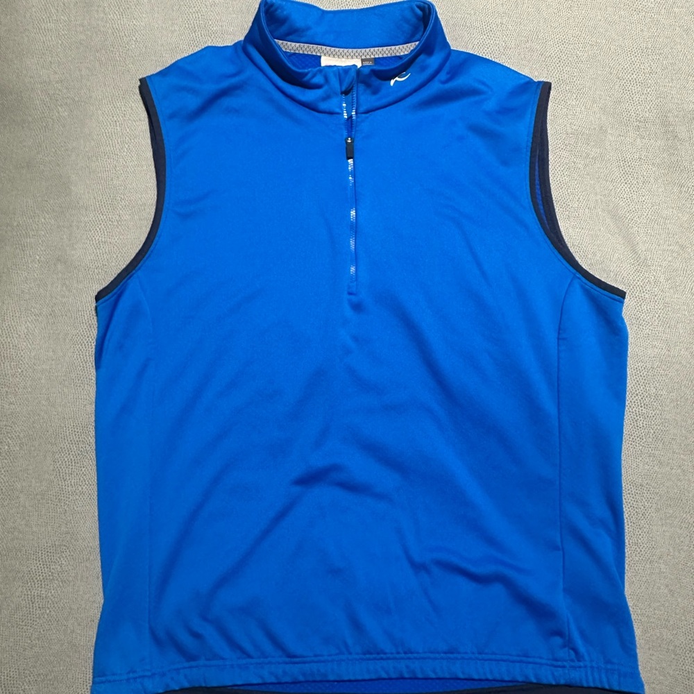 KJUS Men's Diamond Fleece Zip Up Vest - Golf - Size 54/XL